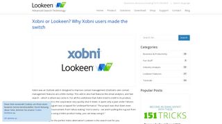 Xobni or Lookeen? Why Xobni users made the switch