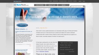 Xobni for Outlook is awesome except it doesn't work. - SureTech.com ...