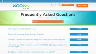 FAQs - XOOM Energy Japan