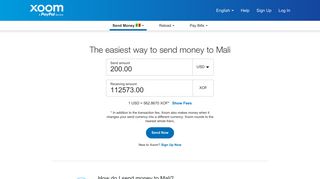 Send Money to Mali - Transfer money online safely and ... - Xoom