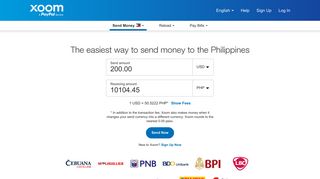 Send Money to Philippines - Transfer money online safely and ... - Xoom