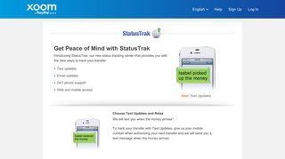 Track Your Transfer - Transaction Status with StatusTrak | Xoom, a ...