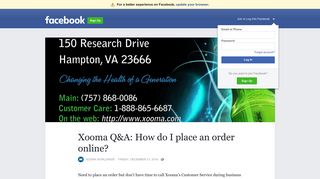 Xooma Q&A: How do I place an order online? - Facebook