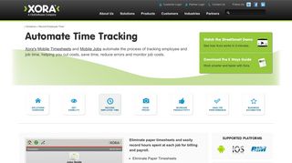 Employee Time Tracking Software | Mobile Timesheet | Xora