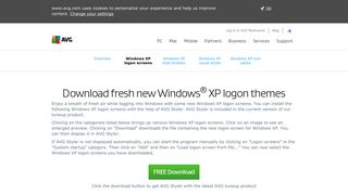 Get a personalized logon screen for Windows XP | AVG Styler
