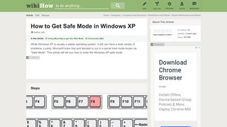 How to Get Safe Mode in Windows XP: 8 Steps (with Pictures) - wikiHow