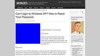 Can't login to Windows XP? How to Reset Your Password | www ...