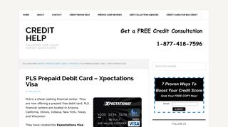 PLS Prepaid Debit Card – Xpectations Visa - Credit Help
