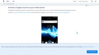 Sony Xperia S - Activate a Google account on your mobile phone ...