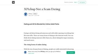 XPickup Not a Scam Dating – XPickup – Medium