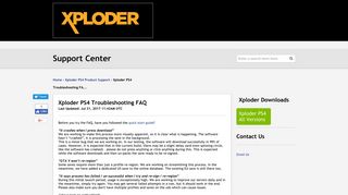 Xploder ltd | Xploder PS4 Troubleshooting FAQ