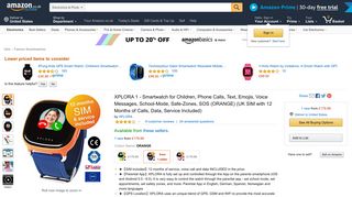 XPLORA smartwatch for kids Orange: Amazon.co.uk: Electronics