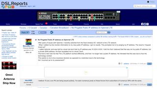 No Pingable Public IP address on Xplornet LTE - Canadian Broadband ...