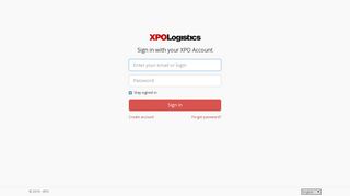 Log in - XPO Logistics