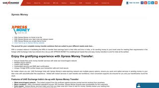 Xpress Money | UAE Exchange India