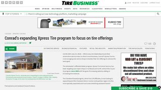 Conrad's expanding Xpress Tire program to focus on tire offerings ...