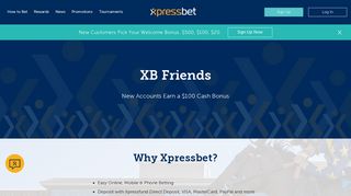 XB Friends Bonus Offer | Xpressbet
