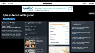 Xpressdocs Holdings Inc: Company Profile - Bloomberg
