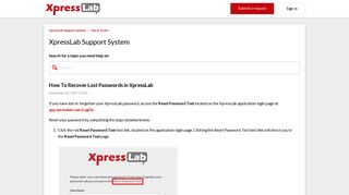 How To Recover Lost Passwords in XpressLab – XpressLab Support ...
