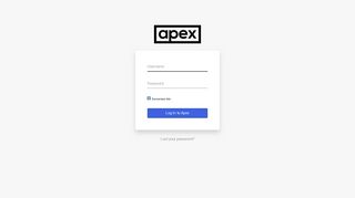 Login | Apex