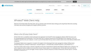 XProtect Web Client Help - Milestone Systems