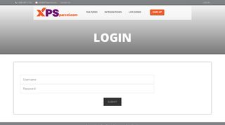 Login - XPS Shipping Software - XPS Parcel