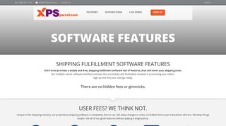 Software Features - XPS Shipping Software - XPS Parcel