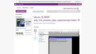 Ubuntu 16 XRDP xrdp_mm_process_login_response:login failed. - MSDN ...