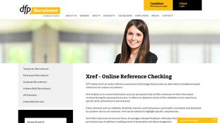Xref - Online Reference Checking | DFP Recruitment