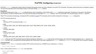 ProFTPD: Configuring