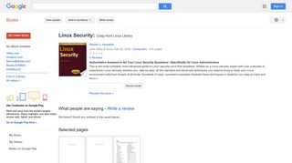 Linux Security: Craig Hunt Linux Library - Google Books Result