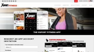 XSport Fitness App | Request Account Invitation