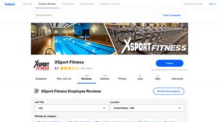 Working at XSport Fitness: 381 Reviews | Indeed.com
