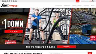 XSport Fitness: 24 Hour Gym, Free Weights, Group Training, Spa, Tan