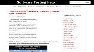 Cross Site Scripting (XSS) Attack Tutorial with Examples, Types ...
