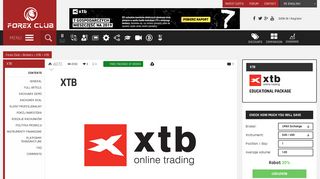 XTB Polish Broker FOREX - description and opinions. Educational ...