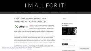 Create Your Own Interactive Timelines with xtimeline.com | I'm All For It!