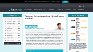 Cashpoint deposit bonus code 2019 » Bookmaker Rating 2019 | Sign ...