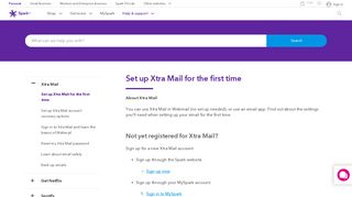 Set up Xtra Mail for the first time | Spark NZ