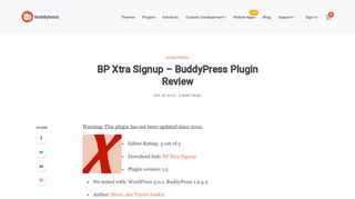 BP Xtra Signup - BuddyPress Plugin Review • BuddyBoss