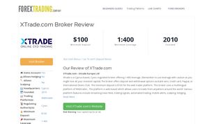 XTrade.com Forex Broker Review: Sign Up Bonus, Spreads & Demo ...