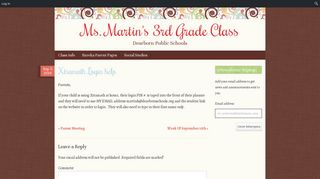 Xtramath Login help | Ms. Martin's 3rd Grade Class