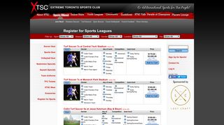 Register for Sports Leagues - Extreme Toronto Sports Club (XTSC)