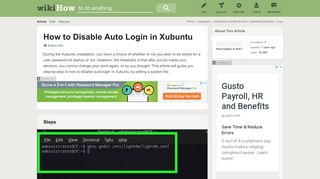 How to Disable Auto Login in Xubuntu: 4 Steps (with Pictures)