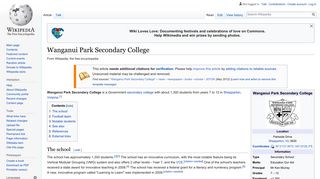 Wanganui Park Secondary College - Wikipedia