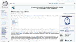 Shepparton High School - Wikipedia