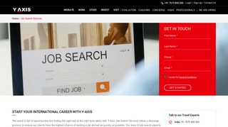 Job search Services | job search for abroad |Y-Axis