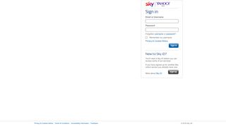 Yahoo Mail Sign in - Sign in - Sky.com