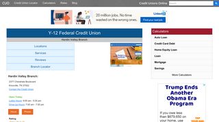 Y-12 Federal Credit Union - Credit Unions Online