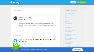 Yabla - German - Duolingo Forum